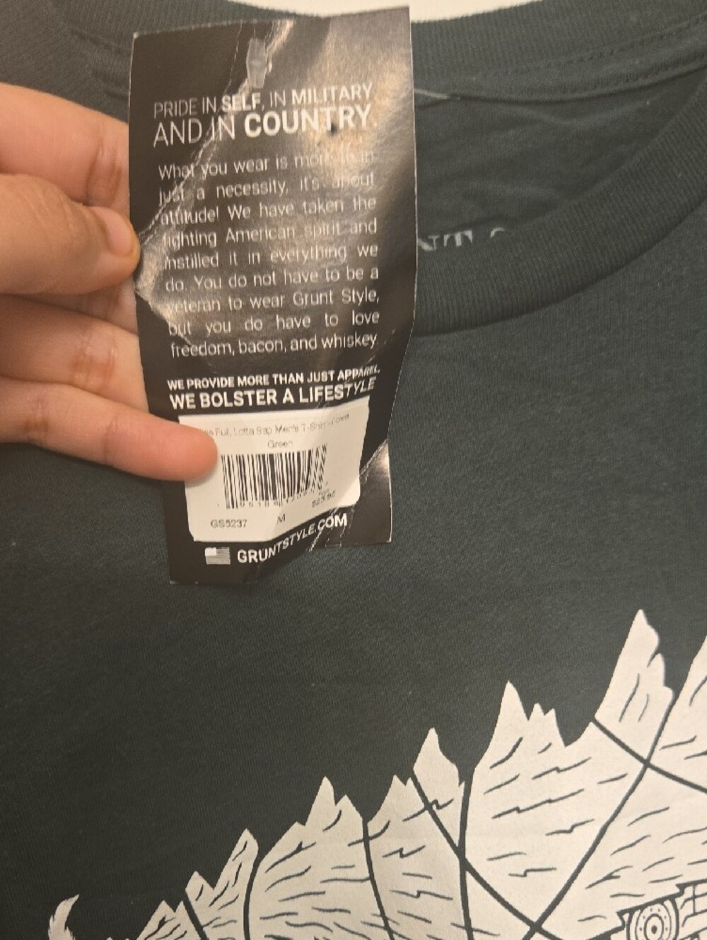 Men's Black Graphic Tank and Trees T-Shirt - Picture 2 of 2